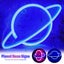 Small Night Light Planet Neon Light LED Home Decoration Art Decoration Carousel 2