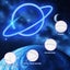 Small Night Light Planet Neon Light LED Home Decoration Art Decoration Carousel 6