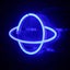Small Night Light Planet Neon Light LED Home Decoration Art Decoration Carousel 7