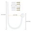 2PCS Curtain Hooks Holdbacks, Curtain Tieback Hooks, U Shaped Hook Deco Carousel 7