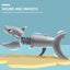 Hungry Shark Grabber Toys 2 Shark Grabbers with 6pcs Dinosaur Models Fi Carousel 5