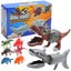 Hungry Shark Grabber Toys 2 Shark Grabbers with 6pcs Dinosaur Models Fi Carousel 8