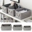 L Storage Bin Basket Box Linen Fabric Organizer Drawer Container Househ Carousel 2