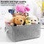 L Storage Bin Basket Box Linen Fabric Organizer Drawer Container Househ Carousel 3
