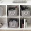 L Storage Bin Basket Box Linen Fabric Organizer Drawer Container Househ Carousel 4