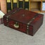 Wooden Treasure Storage Box with Lock Treasure Chest Decorative Boxes with Lids Carousel 6