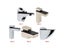 2pcs Wall Mount Glass Shelf Adjustable Wood Shelf Bracket Bracket Fish Mouth Carousel 3
