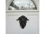 Gothic Style Horned God Skull Door Knocker Decor Pendant Resin Wall Head Carousel 4