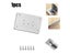 1/2/4/10Pcs Hinge Repair Plate Cabinet Furniture Drawer Table Scharnier Carousel 3