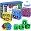 Wooden Expression Puzzle Building Cubes,Face Change Cube Game Education Carousel 1