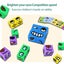 Wooden Expression Puzzle Building Cubes,Face Change Cube Game Education Carousel 4