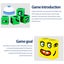 Wooden Expression Puzzle Building Cubes,Face Change Cube Game Education Carousel 8