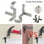 2PCS Heavy Duty Metal Curtain Rod Pole Wall Brackets Screw Hook Holder Carousel 2