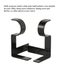 2PCS Heavy Duty Metal Curtain Rod Pole Wall Brackets Screw Hook Holder Carousel 10