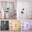 2Pcs Sheer Voile Net Curtains Panels Window Drapes for Bedroom Living R Carousel 5