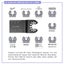 10Pcs Black Oscillating Multi Tool Saw Blade Set for Cutting Wood Soft Carousel 6