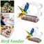 Bird Feeder Wild Bird Seed Feeder Removable Window Suction Cups Hanging Carousel 9
