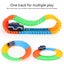Race Tracks Toys for Boys ,Flexible Track Playset with 4pcs Tracks and Carousel 3