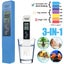 3 In 1 TDS Water Tester TDS EC Temperature Water Meter 0-9999 ppm Accur Carousel 1