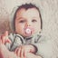 Baby Initial Letters Pacifier with Clip, Rose Gold Bling Pacifiers 6 -1 Carousel 6