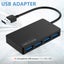 USB Hub 4 Port Powered 3.0 Portable Adapter Extension Multi USB Hub Spl Carousel 3