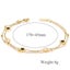 Bracelet Stainless Steel Black&White Round Double-layered Bracelet Gold Color Carousel 3