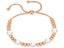 Bracelet Stainless Steel Pearls Bracelet Rose Gold Color Adjustment Size 16-26cm Carousel 1
