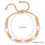 Bracelet Stainless Steel Pearls Bracelet Rose Gold Color Adjustment Size 16-26cm Carousel 3