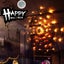 Halloween Spider Web Lights Black Plush Spider 3.25 Inches 70 Led Water Carousel 4