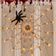 Halloween Spider Web Lights Black Plush Spider 3.25 Inches 70 Led Water Carousel 5