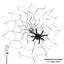 Halloween Spider Web Lights Black Plush Spider 3.25 Inches 70 Led Water Carousel 6