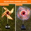 2 pcs Garden Solar LED Lights , Solar Wind Spinner with Metal Garden St Carousel 6
