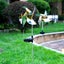2 pcs Garden Solar LED Lights , Solar Wind Spinner with Metal Garden St Carousel 10