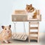 10pcs Natural Wooden Hamster Toys Set Guinea Pig Toy Rabbit Rat Chinchi Carousel 4