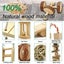 10pcs Natural Wooden Hamster Toys Set Guinea Pig Toy Rabbit Rat Chinchi Carousel 8