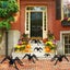 Deago Halloween Giant Spider 4.1ft, Outdoor Halloween Decorations Large Fake Hai Carousel 4