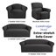 Elan Cambridge Extra-stretch Couch Cover Steel Carousel 3