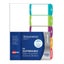 Avery Customisable Table Of Contents A4 Quarterly 5 Tabs Coloured Carousel 2