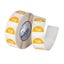 Avery Labels Tuesday Round Day 24mm Yellow White 1000 Roll Carousel 2