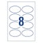Avery Label L7127 Oval Glossy 9up 10 Sheets Carousel 4