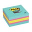 Post-it Super Sticky Memo Cube 2027-SSAFG 76mm x 76mm 360 sheet cube Carousel 1
