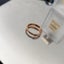 Rings Stainless Steel Rose Gold Plated CZ Ring Size 8 Natural Shell Inlay Edge Carousel 3