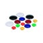 Quartet magnet buttons 30mm black pk10 Carousel 1