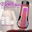 Masturbator USB Rechargeable multi-frequency Black Red Carousel 18
