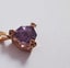 9ct Rose Gold 5CT Fancy Hexagonal Cut Amethyst & Orange Sapphire Pendant & Chain Carousel 7