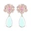 Green crystal long type Eardrop earrings Carousel 4
