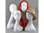 White Abstract Mannequin Female Head Model Dummy Hair Hats Glasses Necklace Carousel 2