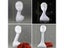 White Abstract Mannequin Female Head Model Dummy Hair Hats Glasses Necklace Carousel 4
