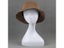 White Abstract Mannequin Female Head Model Dummy Hair Hats Glasses Necklace Carousel 5