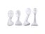 White Abstract Mannequin Female Head Model Dummy Hair Hats Glasses Necklace Carousel 7